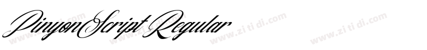 PinyonScript Regular字体转换